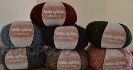 Wool Blend Knitting Yarn Preshrunk Irons And Crochet LANA GATTO Art Suns... - $3.67
