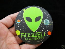 #A-254 ROSWELL Alien New Mexico COASTER Aliens green head star - $6.99