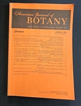 American Journal of BOTANY Official Publication January 1988 Volume 75 N... - £23.38 GBP