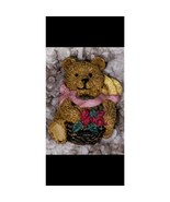 Vintage Boyds Bears And Friends Bear With Basket Of Flowers Pendant - 1.... - $6.88
