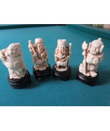 ARNART Imports 4 Chinese Gods Figurines PAPERWEIGHTS Resin ON Pedestal 4... - $1,930.02 MXN
