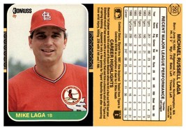 1987 Donruss #293 Mike Laga  ID:45445 - £1.34 GBP