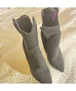 Forever Black Rhinestone Western Boots - Size 6.5 - €21,39 EUR