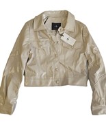 Seven for Mankind Women&#39;s Vegan Leather Jacket - NWT - Size Small - Beige - $46.43