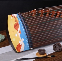 Guzheng 21 strings 125cm Lacquer painting craft portable Chinese stringe... - £361.19 GBP
