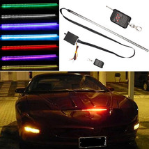 7 Color 48 Led Rgb Scanner Flash Car Strobe Knight Rider Kit Light Strip... - £31.32 GBP
