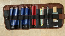 Drawing Sketching Pencil Set, 26 pcs Draw Supplies Kit, 14 Graphite (12B... - $18.71