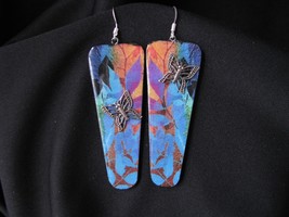 Polymer Clay 3D Butterfly garden Earrings casual Fashion Jewelry For women polym - £15.27 GBP