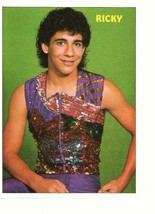 Menudo Ricky Meléndez  teen magazine pinup clipping 80&#39;s sparkle shirt - $3.50