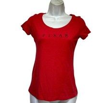 Pixar Animation Studios california red Short Sleeve Womens Fitted shirt ... - £15.79 GBP