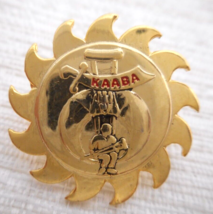 KAABA SHRINERS MASON Gold Lapel Pin RICHARD DORBECK Pote 1988 R/G Awards... - £10.20 GBP