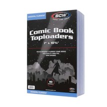 4 packs of 10 (40) BCW 7&quot; x 10 ¾&quot; Current Comic Topload Holders - £60.60 GBP