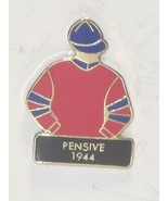 PENSIVE - 1944 Kentucky Derby Winner Jockey Silks Pin - $20.00