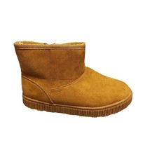 Cat &amp; Jack Arias Ankle Boots Youth Toddler 12 Tan Suede Faux Fur Lined S... - $435.67 MXN