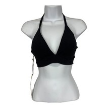 Aerin Rose Womens Jet Black Wrap Banded Fixed Triangle Bikini Top Size XS - $37.16