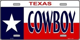 Cowboy Texas Metal Novelty License Plate LP-175 - £15.14 GBP