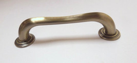 PN0596C-AB Antique Brass 3 3/4" Greco Roman w/ Backplates Drawer Cabinet Pull - £9.40 GBP