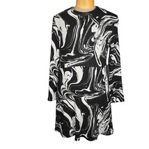 Zara Womens XL Jacquard Sweater Dress Mini Long Sleeve Artsy Abstract Sw... - $25.17