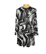 Zara Womens XL Jacquard Sweater Dress Mini Long Sleeve Artsy Abstract Sw... - $25.17