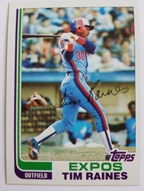 1982 Tim Raines Montreal Expos 70 Mlb Baseball Sports Trading Card Topps Vintage - £3.98 GBP