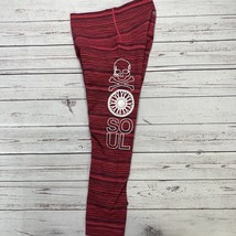 Lululemon x SoulCycle Red Striped High Waisted Wunder Under Crop Size 4 - $29.65
