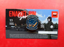 Ace Combat inspired, &quot;Wardog&quot; squadron, PRODUCTION VERSION Lapel Pin - £9.58 GBP