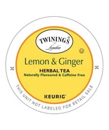Twinings Lemon &amp; Ginger Herbal Tea 24 to 144 Count Keurig K cups Pick An... - £21.94 GBP+