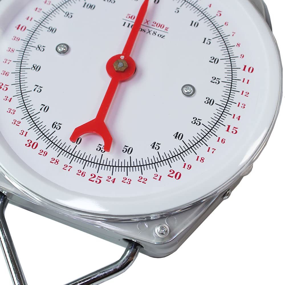 Spring Deal Scale Spring Dial Hanging Scale, 110 Lb. Industrial Hanging Scale, Spring ...