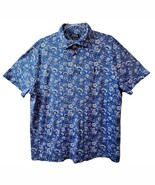 Polo Ralph Lauren Blue Floral Button Collar Shirt Mens XL Custom Slim Fi... - $613.72 MXN