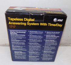 AT&amp;T Tapeless Digital Answering Machine System w/ Time Day New - $29.38