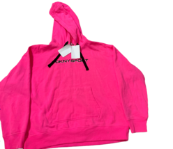 Dkny Sport Ladies Kangaroo Pocket Logo Hoodie, Laser Pink, Size XL - £14.09 GBP