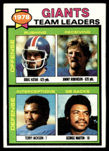 1979 Topps #188 Doug Kotar / Jimmy Robinson / Terry Jackson / George Martin - £1.60 GBP