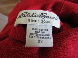Eddie Bauer Red Short Sleeve 100% Cotton Turtleneck~Size XS~Drop Dead Go... - £10.60 GBP