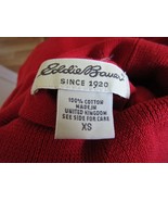Eddie Bauer Red Short Sleeve 100% Cotton Turtleneck~Size XS~Drop Dead Go... - $18.51 CAD