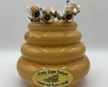 The Lifestyles Collection Bee Honey Dipper Beehive Holder + 10 Wood Dipp... - £11.77 GBP