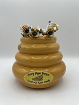 The Lifestyles Collection Bee Honey Dipper Beehive Holder + 10 Wood Dipp... - £11.75 GBP