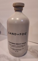 SAND + FOG California Beach House Body Wash Shower Gel 32 Oz Big Bottle New - £18.66 GBP