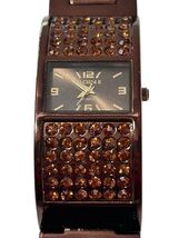 Elgin II Womens Watch Metallic Brown Crystal Bracelet EL1007B Need Batte... - $42.75
