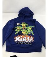 TMNT Nickelodeon Ninja Turtles Pull Over Sweatshirt Size 5/6 Blue Faded - $13.11