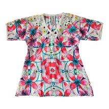 Johnny Was 100% Silk Blouse Women's Small Augustine Barra Dolman  Pink T... - $50.86