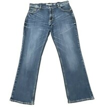 Wrangler Retro Jeans Mens 36x31 Blue Medium Wash Slim Boot Cut Western C... - $554.81 MXN