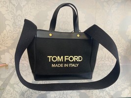 Authenticity Guarantee

Tom Ford T Screw Mini Tote in Black Canvas &amp; Cal... - $869.22