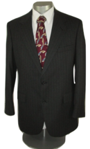 Brooks Brothers Sport Coat Wool Gray Pinstriped Blazer Jacket Mens Size 40R - $31.68