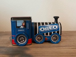 Oreo Cookie Nabisco Inc 1997 Collectible Train Tin Can Metal Decorative Artwork - £15.17 GBP
