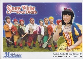 Laura Brown Snow White Disney Play The Marlowe Theatre Canterbury Signed Photo - £5.62 GBP