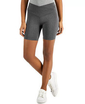 Womens Bike Shorts High Rise Crossband Harbor Grey Size XS JENNI $21 - NWT - £4.23 GBP