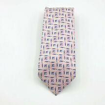 Ermenegildo Zegna Pink Floral Pattern 100% Silk Necktie Made in Italy - $39.59