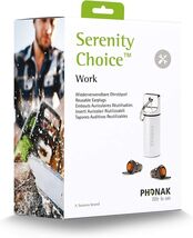 Phonak Serenity Choice Work K125 Reusable Earplugs Hearing Protection US... - $29.21