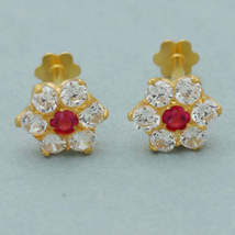 22 karat seal strong gold 0.6cm stud earring for grand niece back to school  - $41.99