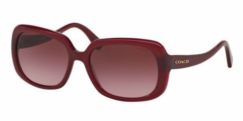 Authentic Coach Sunglasses HC8178 54508H Burgundy Frames Red Lens 57MM - $76.62